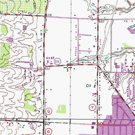 Topographic Map of Kenosha Fire Department Station 6, WI