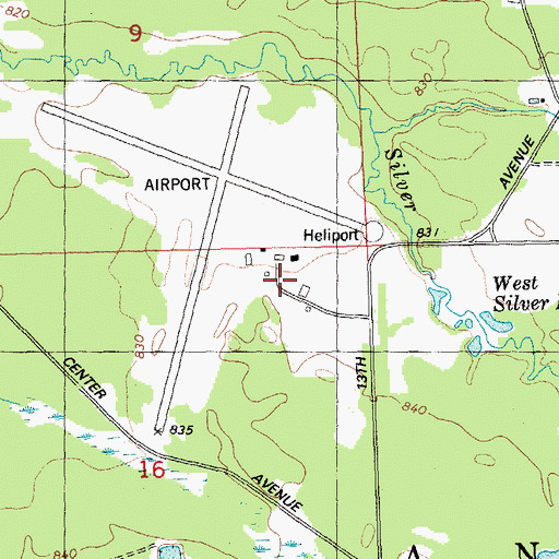 Topographic Map of Fort McCoy Fire Department South Station, WI