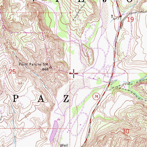 Topographic Map of Bell Canyon, CA