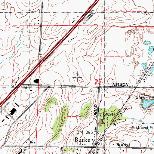 Topographic Map of Madison Fire Department Station 11, WI