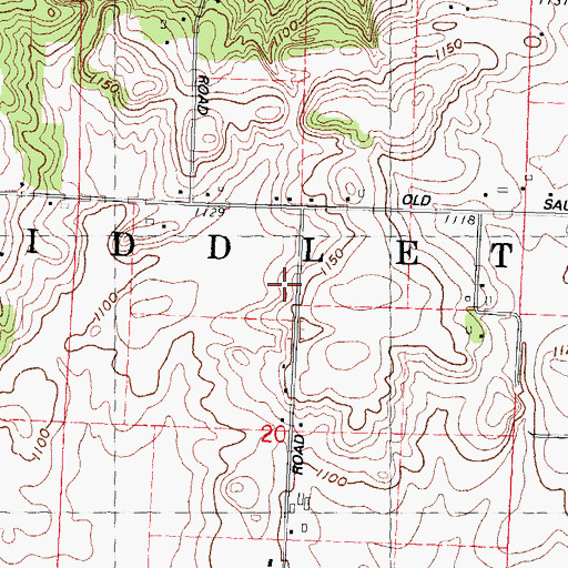 Topographic Map of Middleton Fire District Station 2, WI