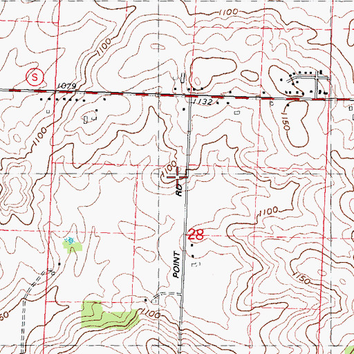 Topographic Map of Madison Fire Department Station 12, WI