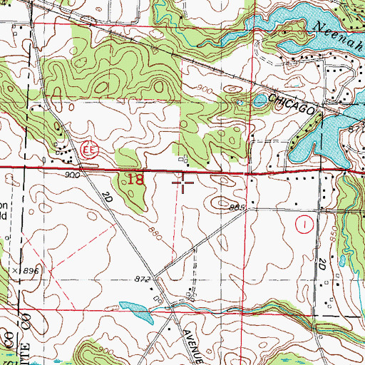 Topographic Map of Oxford Fire and Rescue, WI