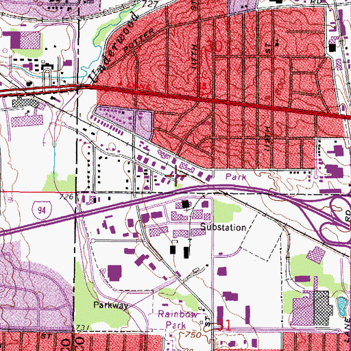 Topographic Map of Paratech Ambulance Service Milwaukee Division Ripley, WI