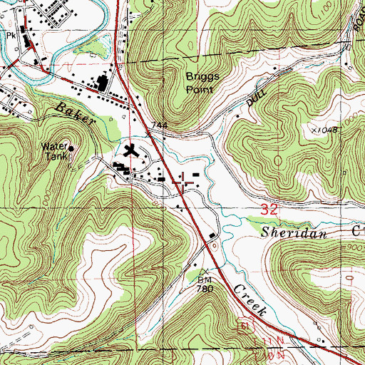Topographic Map of North Crawford Rescue Squad, WI