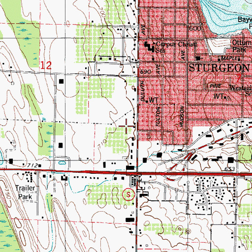 Topographic Map of Para Tran Medical Transport, WI