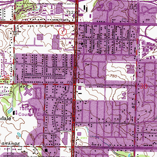 Topographic Map of Curtis Universal Ambulance Service Station 3, WI