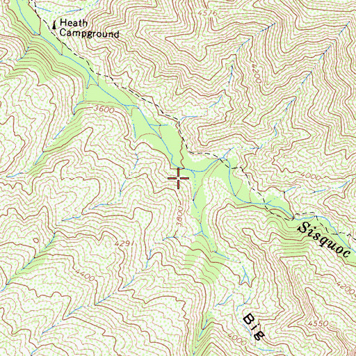 Topographic Map of Big Pine Canyon, CA