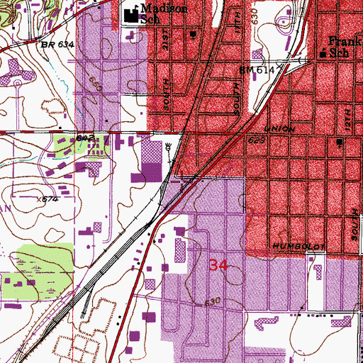 Topographic Map of Orange Cross Ambulance, WI