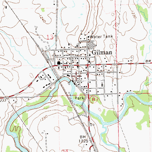 Topographic Map of Taylor County Ambulance Service Gilman, WI