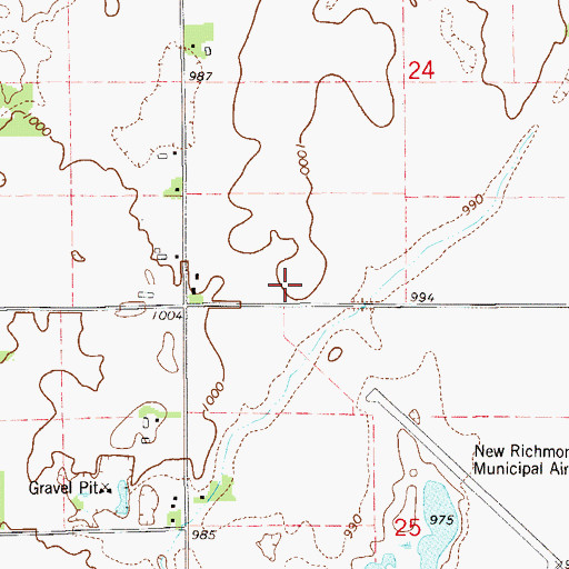 Topographic Map of Life Link New Richmond Ambulance Service, WI
