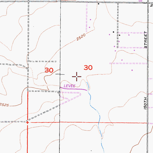 Topographic Map of Big Rock Wash, CA