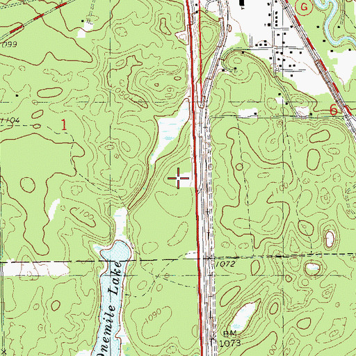 Topographic Map of Gordon Wascott Emergency Medical Services, WI