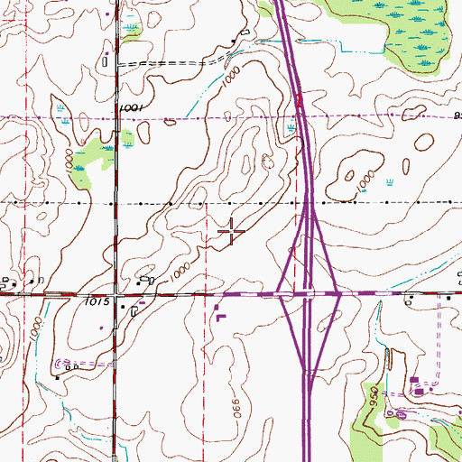 Topographic Map of Saint Joseph's Hospital, WI