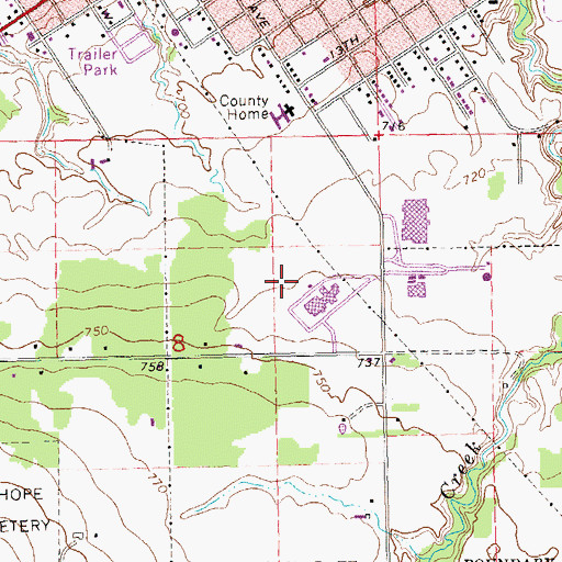 Topographic Map of Memorial Medical Center Behavioral Health Center, WI