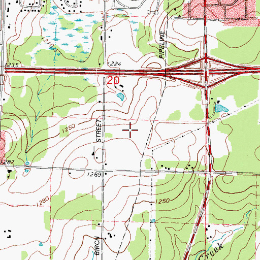 Topographic Map of Ministry Saint Clare's Hospital, WI