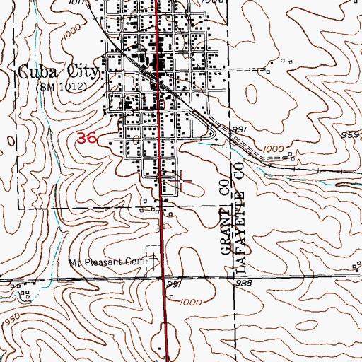 Topographic Map of Southwest Health Center Senior Behavioral Sciences, WI