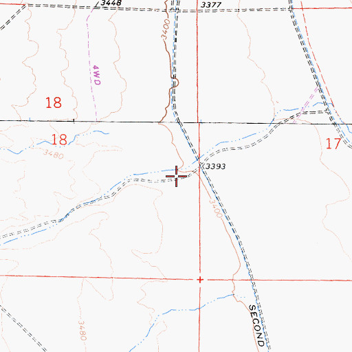 Topographic Map of Bird Spring Canyon, CA