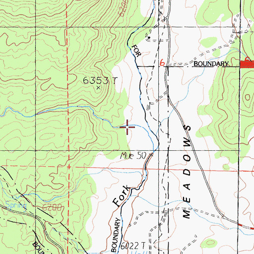 Topographic Map of Bitter Creek, CA