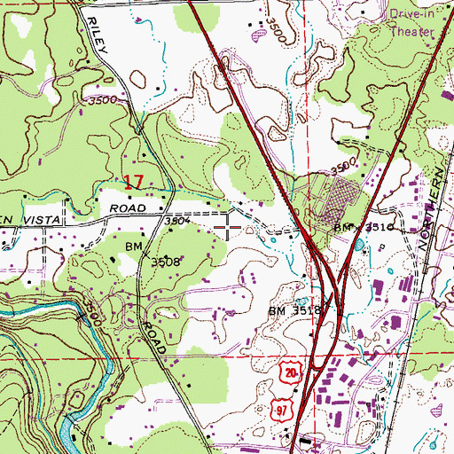 Topographic Map of Deschutes County Sheriff's Heliport, OR