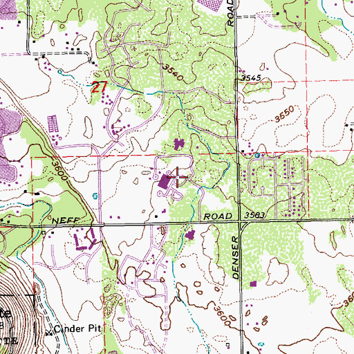 Topographic Map of Saint Charles Medical Center Heliport, OR