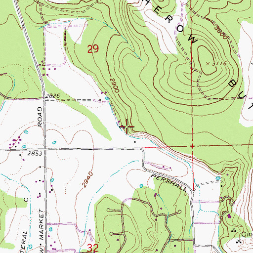 Topographic Map of Cinder Butte Heliport, OR