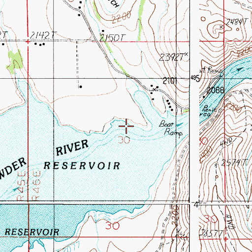 Topographic Map of Hewitt / Holcomb Parks Boat Ramp, OR