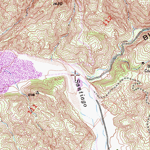 Topographic Map of Black Star Creek, CA