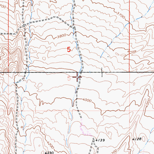 Topographic Map of Blackhawk Canyon, CA