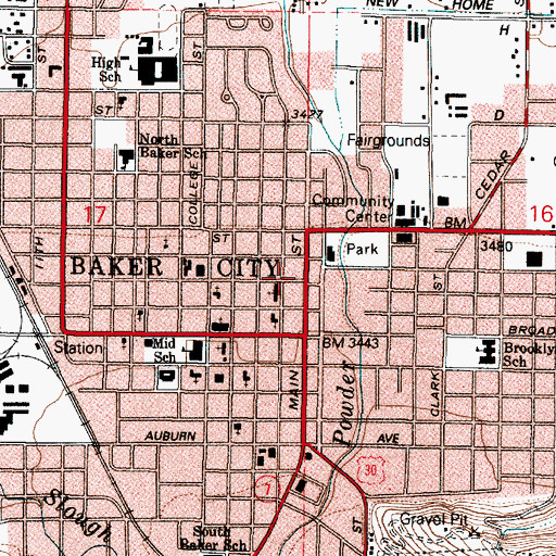 Topographic Map of Adler House, OR