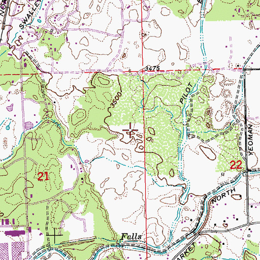 Topographic Map of Cascade Indoor Sports Arena, OR