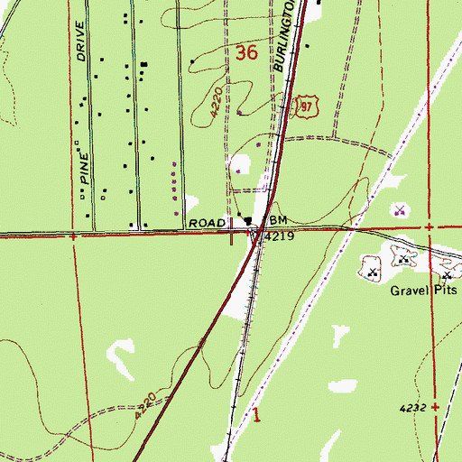 Topographic Map of Cascades East Transit La Pine Park and Ride, OR
