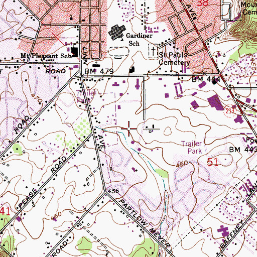 Topographic Map of Clackamas County Family Court, OR