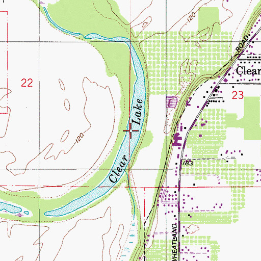 Topographic Map of Clear Lake Boat Ramp, OR