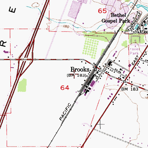 Topographic Map of Covanta Marion Biomass Facility, OR