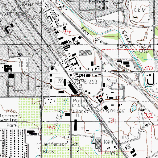 Topographic Map of CSL Plasma Services, OR