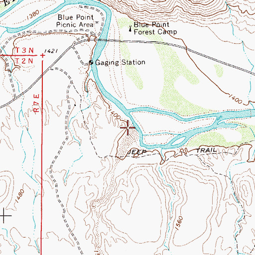 Topographic Map of Bulldog Canyon, AZ