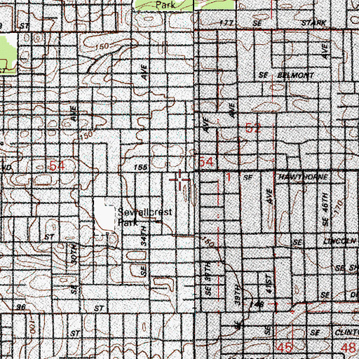 Topographic Map of Echo Theatre - Do Jump Extremely Physical Theatre, OR