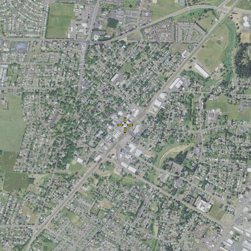Aerial/Satellite Image of Greyhound Station Woodburn La Caseta D Woodburn, OR