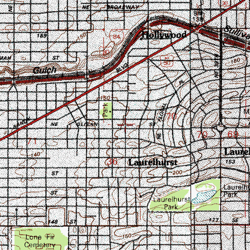 Topographic Map of Hellenic - American Cultural Center and Museum, OR