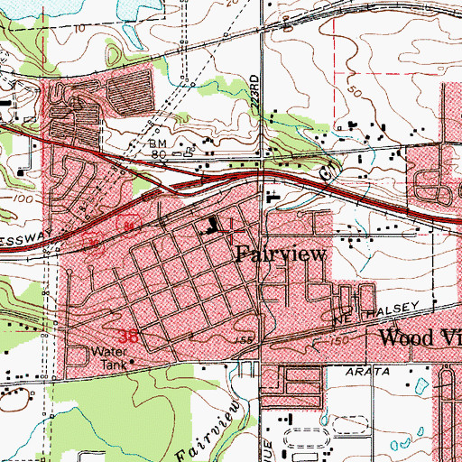 Topographic Map of Hestin House Museum, OR