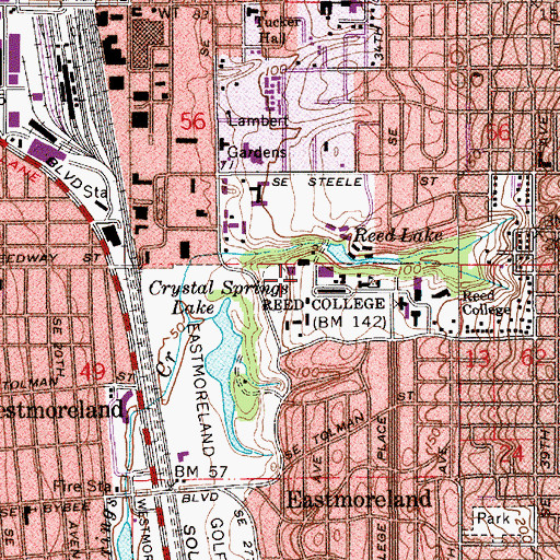 Topographic Map of Kaul Auditorium, OR