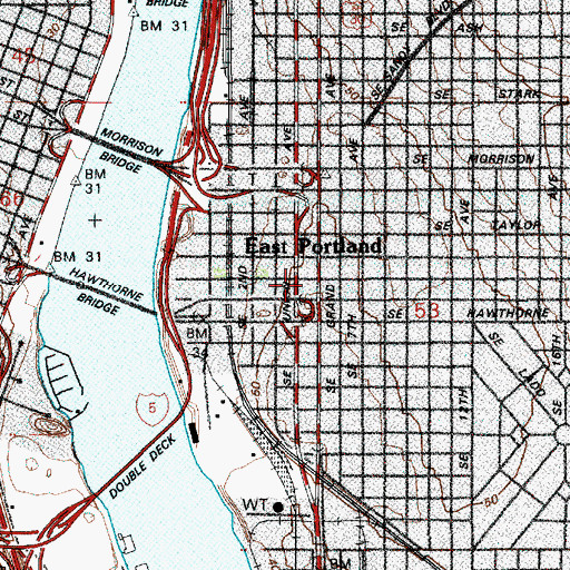 Topographic Map of Kidd's Toy Museum, OR