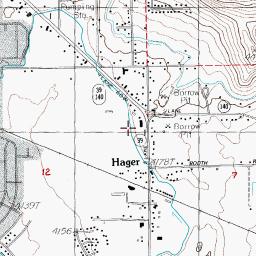 Topographic Map of Klamath Community College, OR