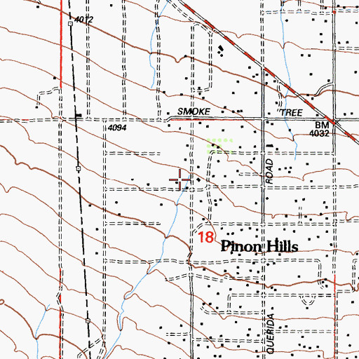Topographic Map of Boneyard Canyon, CA