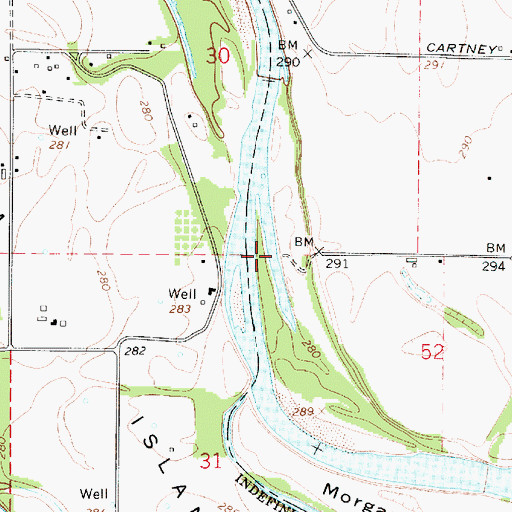 Topographic Map of McCartney County Park Boat Ramp, OR