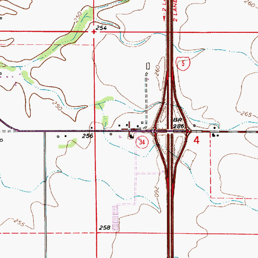 Topographic Map of Oregon Department of Transportation Park and Ride, OR