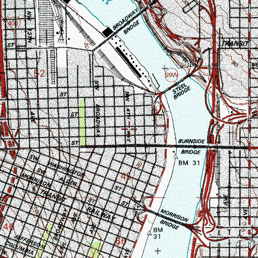 Topographic Map of Oregon Nikkei Legacy Center, OR