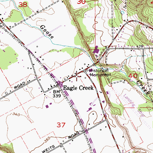 Topographic Map of Phillip Foster Farm, OR
