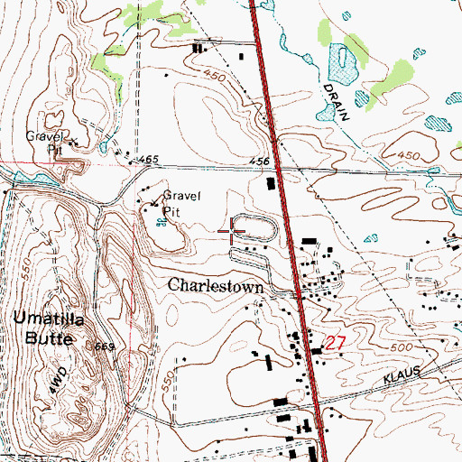 Topographic Map of Race City United States America, OR